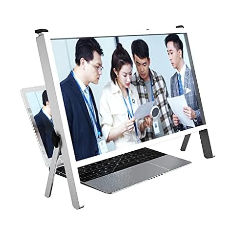 Premium Laptop Screen Magnifier 3D Copmputer Screen Magnifier Amplifier Gaming Video Movies Enlarger Screen Amplifier for Phone Laptop Magnifying Lens for Families Seniors Reading (Color : White) Cover