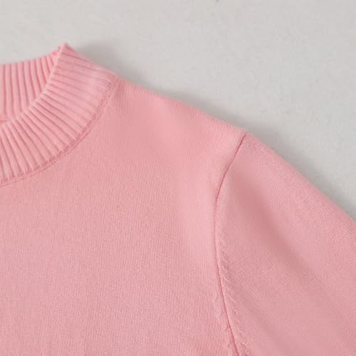 LittleSpring Girls Tie Dye Sweaters Knit Crewneck Long Sleeve Gradient Pullover3