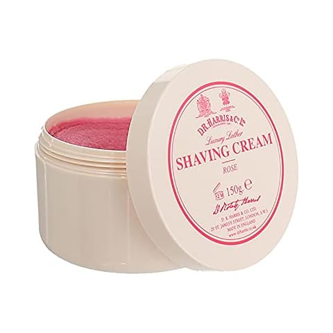 D R Harris Shaving Cream Jar - Rose (150g) Cover