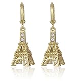 Modischer Ohrhänger - Brisur-Stecker mit Glitzer Stein