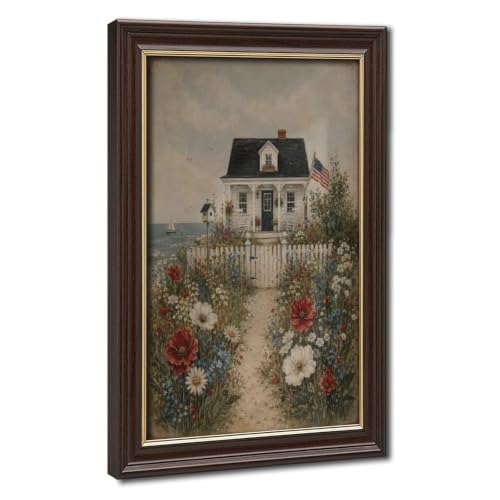 Coastal Beach House Wall Art July 4th Decor Patriotic Summer