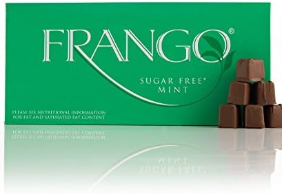 Frango Sugar-Free Mint Chocolates 45-Pc. Box | Kosher, Dairy Free(Sugar Free Mint)