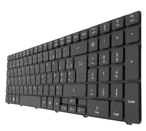 Clavier AZERTY Français Neuf Pour Acer Aspire 7736 - Modèle Noir, Disposition AZERTY
