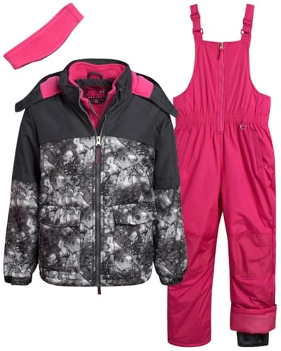 Image of Pink Platinum Girls Snowsuits - 2 Piece Waterproof Toddler Winter Jacket and Ski Pants - Winter Clothes for Girls (2T-16)