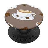 Coffee Drinking Caffeine Caffeinated Cofeeholic Latte PopSockets Adhesive PopGrip