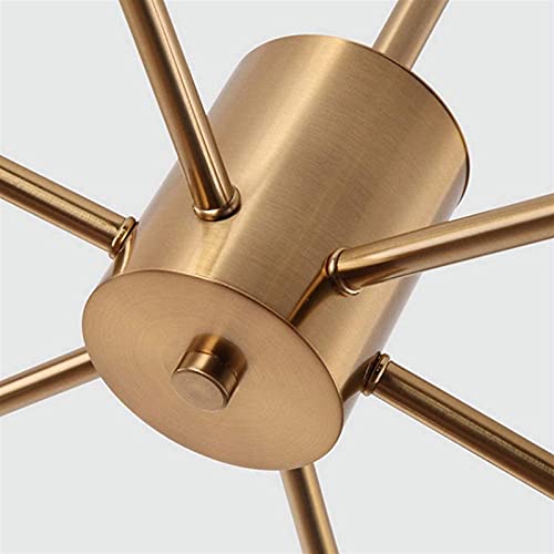 Lustres de luxe en cristal postmoderne plafonnier suspendu LED multi-têtes