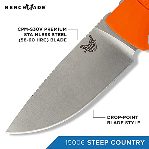 Benchmade - Steep Country 15006 Hunting Knife With Orange Handle (15006) #TOP2
