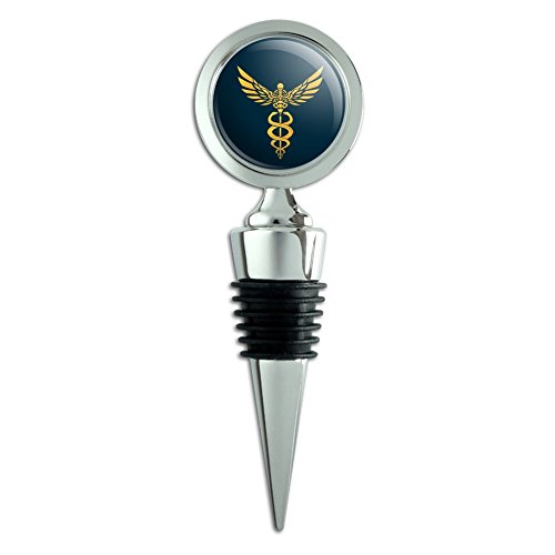 Caduceus Medical Symbol Doctor Nurse EMT Wine Bottle Stopper