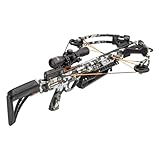 Wicked Ridge by TenPoint Rampage XS Crossbow, Peak XT - 390 FPS - Includes Lighted 3X Pro-View Scope, Rope-Sled, Tactical Stock & Three Match 400 Carbon Alpha-Nock Arrows