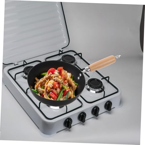 Sartén Wok Pequeña de Hierro Forjado con Tapa miniatura 4