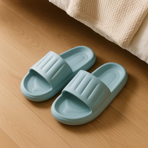 Image of DRUNKEN Slippers For Men Winter Sandals Casual Flats Home Footwear Man Girls Sliders Flip Flops Chappals Ladies Clogs Sleeper Slides Stylish Ortho Soft