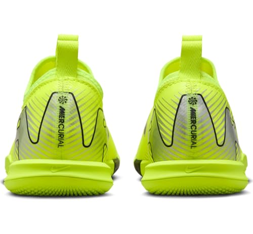 Nike Jr. Mercurial Vapor 16 Academy Little/Big Kids' IC Low-Top Soccer Shoes (FQ8411-700, Volt/Black)2