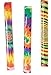 Fun Express Psychedelic Tie-Dye Slap Bracelet Party Favor - 12 Pieces