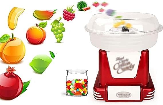 Nostalgia Retro Hard Free Countertop Original Cotton Candy Maker, and Sugar Scoop, red