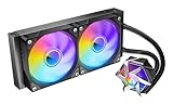  Azza Hex 240 Boitier PC Refroidisseur de Liquide Tout-en-Un 12 cm Noir 1 pièce(s)