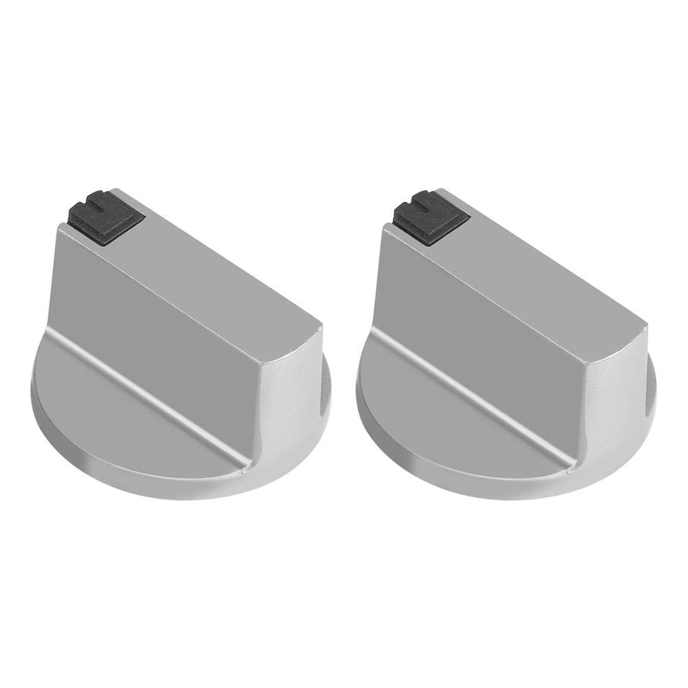 Raguso Gałki kuchenne, 2 szt. 6 mm stop cynku domowa kuchnia kuchenka gazowa gałki piekarnik płyta kuchenna metalowy przełącznik sterowania urządzenie zamienne gałka do kuchenki piekarnika