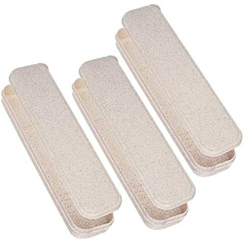 Simpolor 3 cajas de almacenamiento de cubiertos portátil Cover