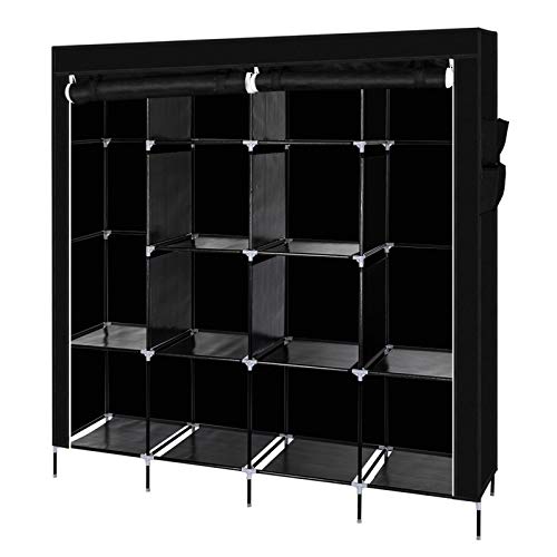 Armoire à vêtements portable à 12 étagères pour maximiser le rangement