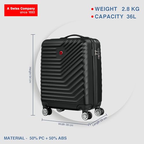 Image of WENGER, Trayn Plus, Carry-On Hardside Suitcase, Swiss Designed