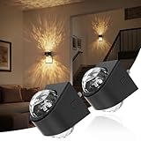 JandCase Night Lights Plug into Wall, 2 Pack Star Projector Night Light with 3000K Soft White, Automatic Galaxy Nightlight Plug in with Light Sensor for Bathroom Hallway Room Decor