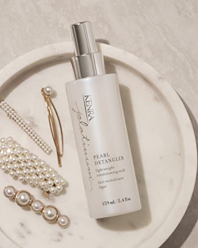 Kenra Platinum Pearl Detangler | Lightweight Conditioning Milk | Adds Moisture & Slip | Effortless Detangling & Manageability | Thermal Protection Up To 450F | All Hair Types | 5.4 Fl. Oz #TOP2