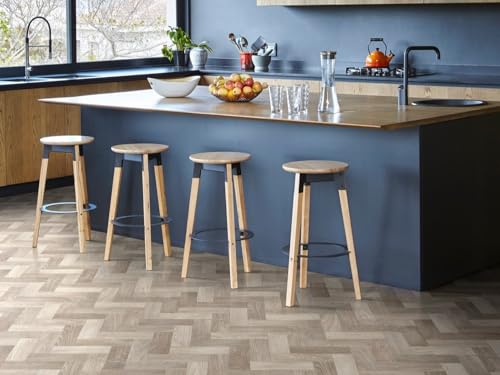 PVC Bodenbelag Vinylboden in Fischgrät Optik, DIN-A4 Musterstück