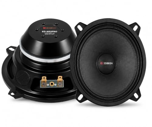 Edison ED-N52PRO 5.25 İnç Neodyum Midrange Hoparlör, 100W Rms, 4 Ohm, Oto Ses Sistemleri