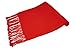 Biagio 100% Wool Pashmina Solid Scarf RED Color Womens Shawl Wrap Scarves