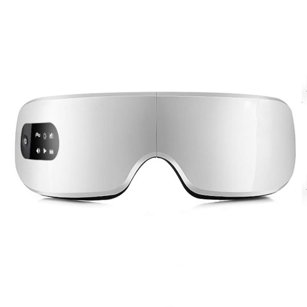 Bluetooth Gafas De Masaje con Vibración Masaje Calor Calor, Aliviar La Tensión Ocular Música Bluetooth Y 4 Modos De Trabajo USB Recargable