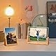 Fotorahmen-Lichtsockel, LED-Lichter, LED-Bilderrahmen, Dual-Funktions-Tagfahr-Bilderrahmen und Nachtlicht, Holzständer, Kunstlichter, Ausstellungsständer, Fotoshow (3 Größen, bunt)