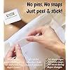 Adhesive Cloth Diaper Fasteners Peel-Stick-Adjust | Replaces Diaper Pins & Snaps | Hook-&-Loop Tabs for Prefolds & Flats | Baby-Safe, Travel-Friendly | KJ.VOOM (2 Rolls + 100 Sheets)