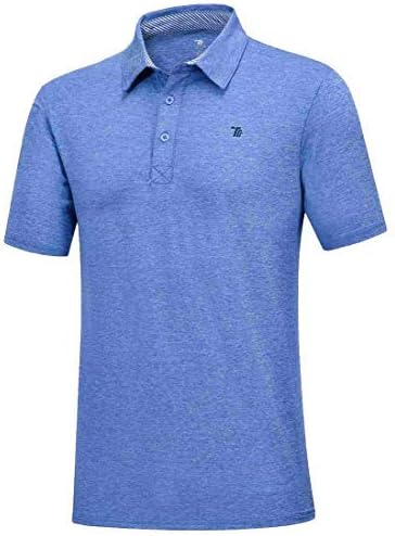 Rdruko Men's Quick Dry Golf Shirts Lightweight Collared Short Sleeve Polo Shirts