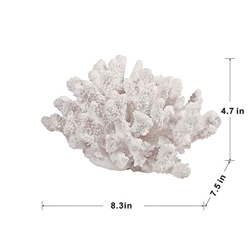 A & B Home 8.3" Decorative Faux Rising Coral Nautical Sculpture In Bright White #TOP7