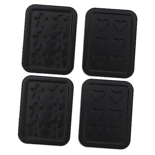 DRESSOOS 4piezas Juguetes De Bandeja para Hornear para Casa De Muñecas Accesorio De Cocina De Utensilios De Hornear Miniatura Suministros para Mini Casas Juguete De Bandeja para Jugar