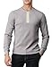 H2H Mens Casual Henley Slim Fit Long Sleeve T Shirts Of Waffle Cotton GRAY US M/Asia L (CMTTL045)