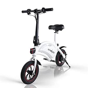 Windgoo Electric Bike, Urban Commuter Folding E-bike, Max Speed 25km/h, 12″ Super Bike, 36V Charging Lithium Battery, Unisex Bicycle