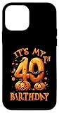boo it's my 40th birthday halloween pumpkin 40 years old custodia per iphone 12 mini