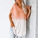 Blusa con Panel de Malla con Estampado de Cuello Alto para Mujer...