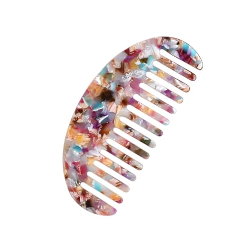 Mini Hair Comb Wide Tooth Comb for Curly Hair Acetate Pocket Comb