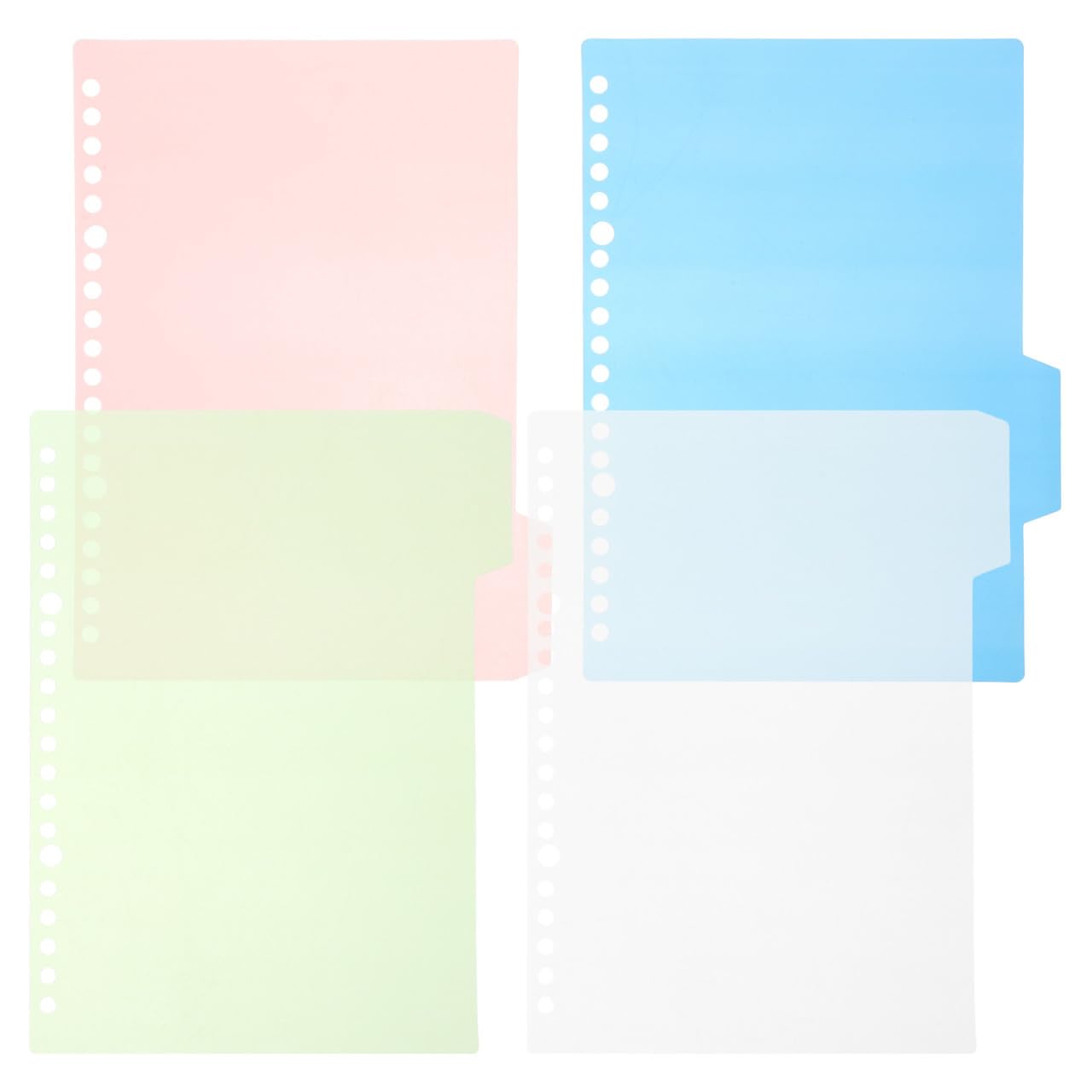 Separadores de carpeta B5, pestañas creativas de PP e índice retro para documentos 8