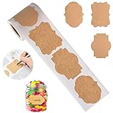 ★ Excellent Matériau: Autocollants étiquettes Il est fait de papier kraft, est de qualité durable, a une surface lisse, efface l'écriture, est doux, a une viscosité élevée et est facile à utiliser.
