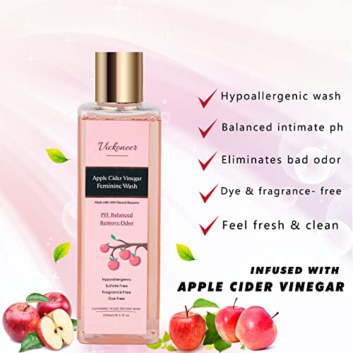 Vickoneer Yoni Wash For Women & Yoni Essential Oil, Intimate Feminine Wash Yoni Care, Ph Balance, Vaginial Deodorants And Eliminates 2 Piece Set #TOP1