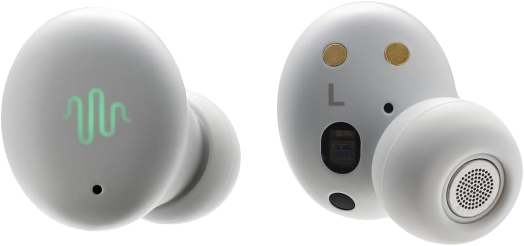 Auriculares para dormir con seguimiento de frecuencia cardíaca y audio de ondas cerebrales | Ajuste cómodo para personas que duermen de lado, cancelación de ruido, meditación y concentración