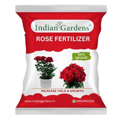 Indian Gardens Rose Fertilizer | Rose Plant Food For Flowering Plants | Flower Booster Granules | - 0.4 Kg