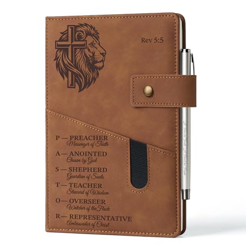 Carnet de notes en cuir planificateur pour sermon et église
