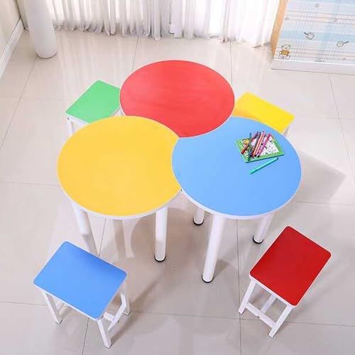 MPLFHSYOS Conjunto Modular de pupitre y Silla Escolar: mobiliario Infantil Vibrante for Clases Arte, Laboratorios creación, tutorías Salas Consulta formación(A)