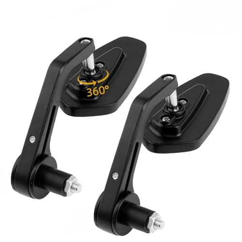 Espejo de motocicleta 7/8 anti vibración con visión angular extendida 2