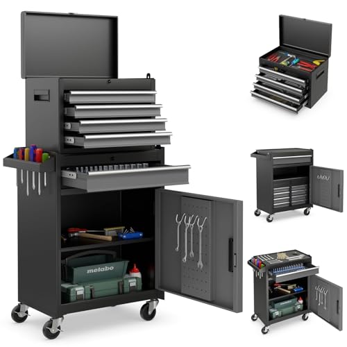 FANTASK Mobile 2 in 1 per attrezzi, carrello da officina