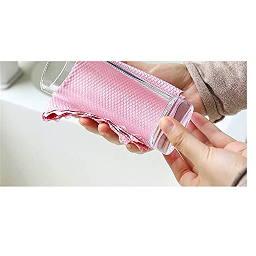 Asciugatura veloce asciugamani da cucina in fibra Multicolor Kitchen Dishcloth 5/10 pcs 25x25cm(5pcs) - immagine 5