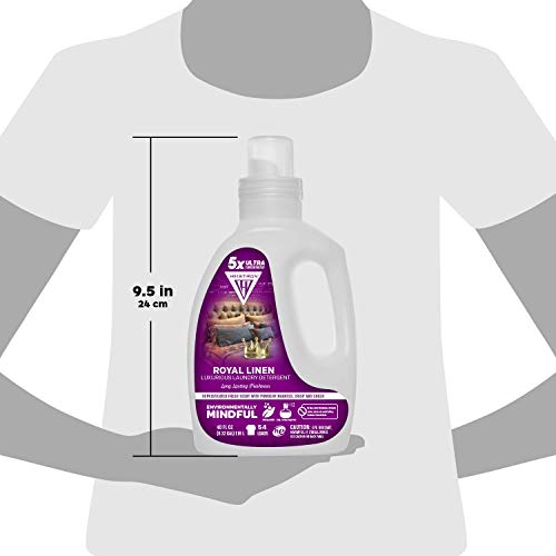 Hiketron 5X Ultra Concentrated | Long Lasting Scented Liquid Laundry Detergent | Removes Tough Stains | Machine Friendly | Royal Linen - 2 Pack (80 Fl Oz, 108 Loads) #TOP6